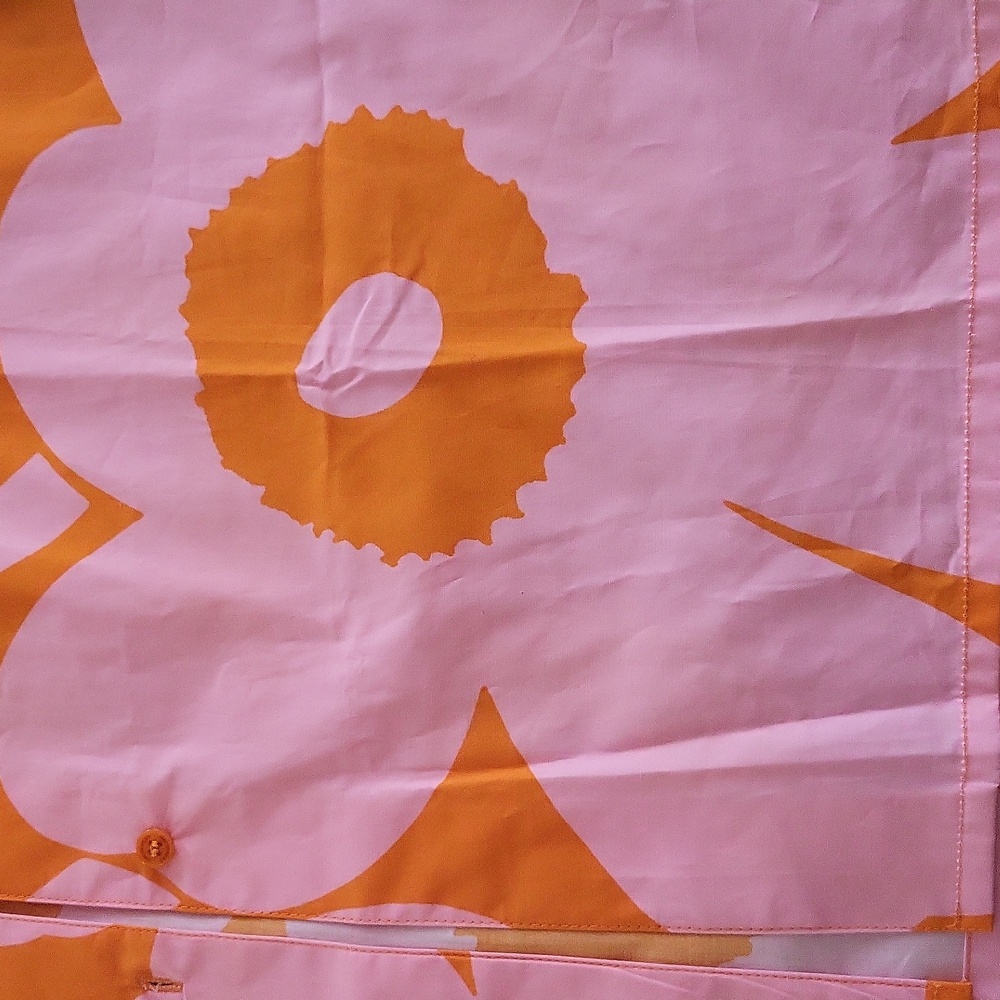 NWT Marimekko Pink and Orange Floral Top Size Large - Picture 5 of 8